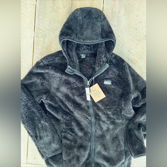 Eddie Bauer Black Cozy Large Kids Fleece Jacket NWT - Picture 6 of 6